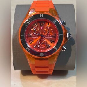 Michele Orange Tahitian Chronograph Women's Watch